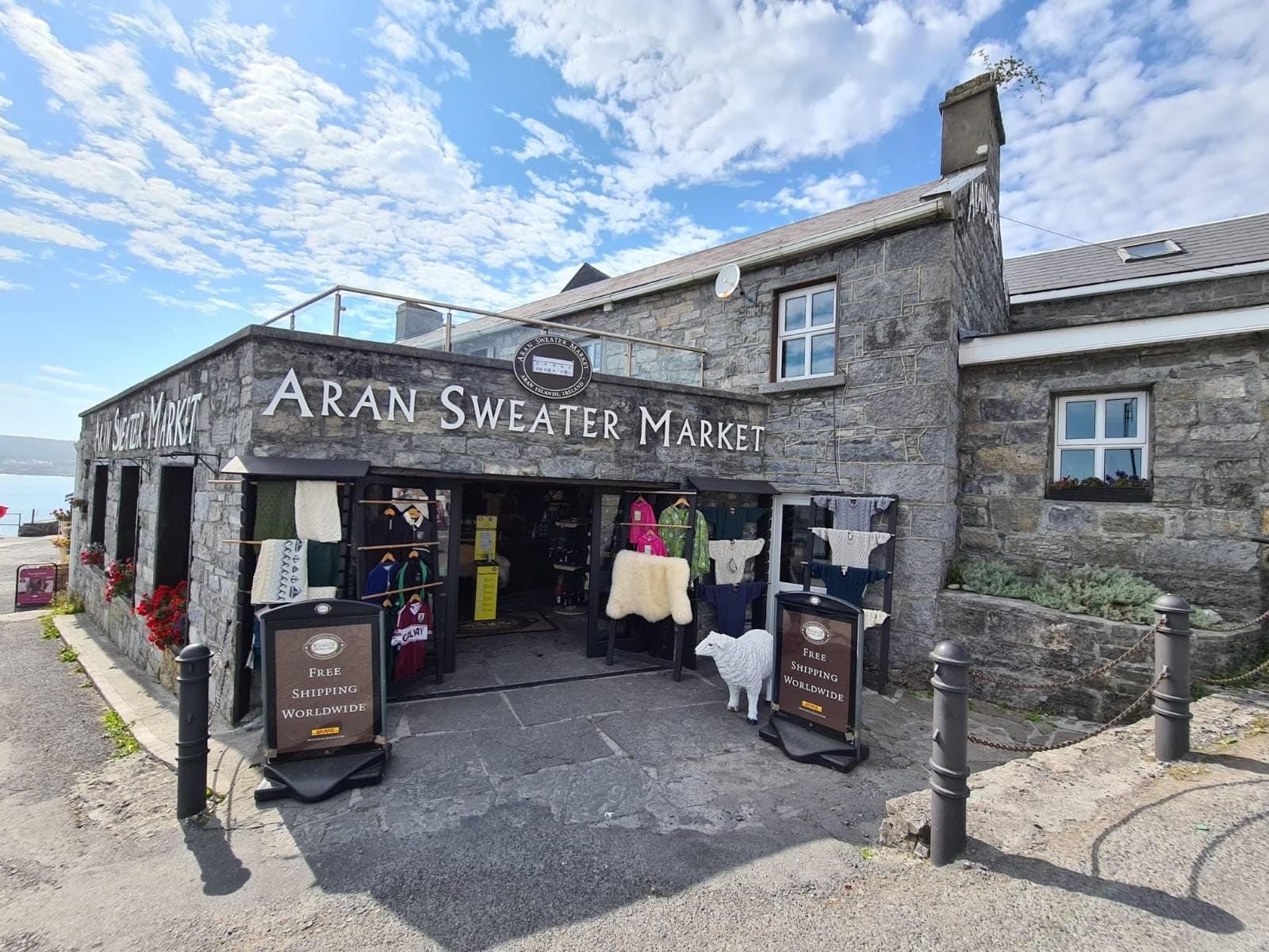 aran sweater market, inismor, aran islands