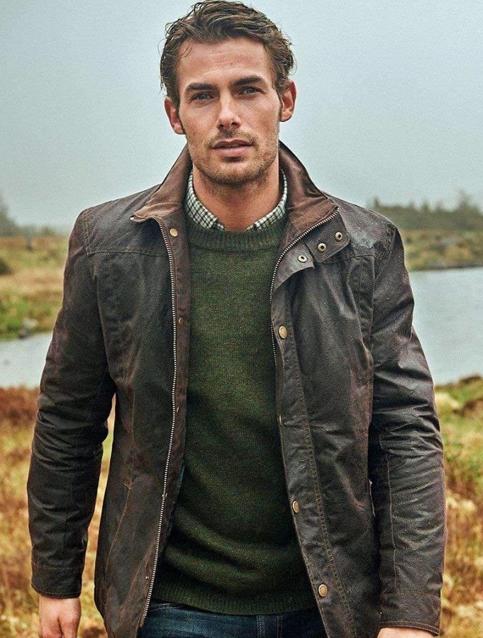 mens wax waterproof jacket