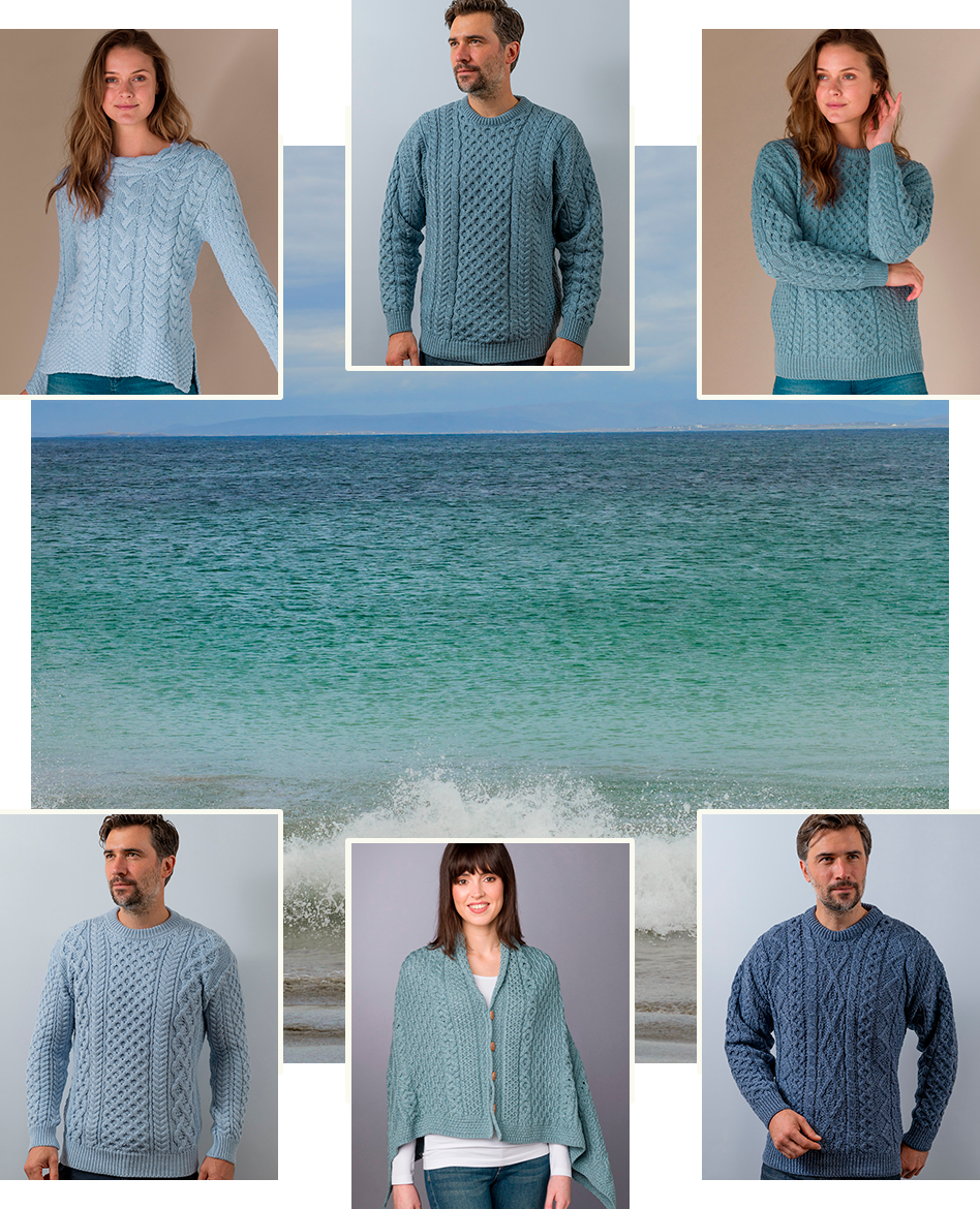 Aran islands, inismor, blue sweaters, nature inspired outfits 